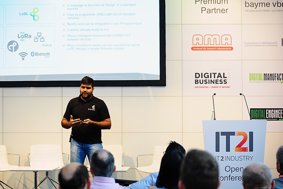 Uday Davuluru, Standardization Manager at Lemonbeat, talked about the challenges we face in the IIoT. Photo: Lemonbeat GmbH