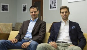 Startup Gründer Lukas Pilat (l.) und Robert Kopka