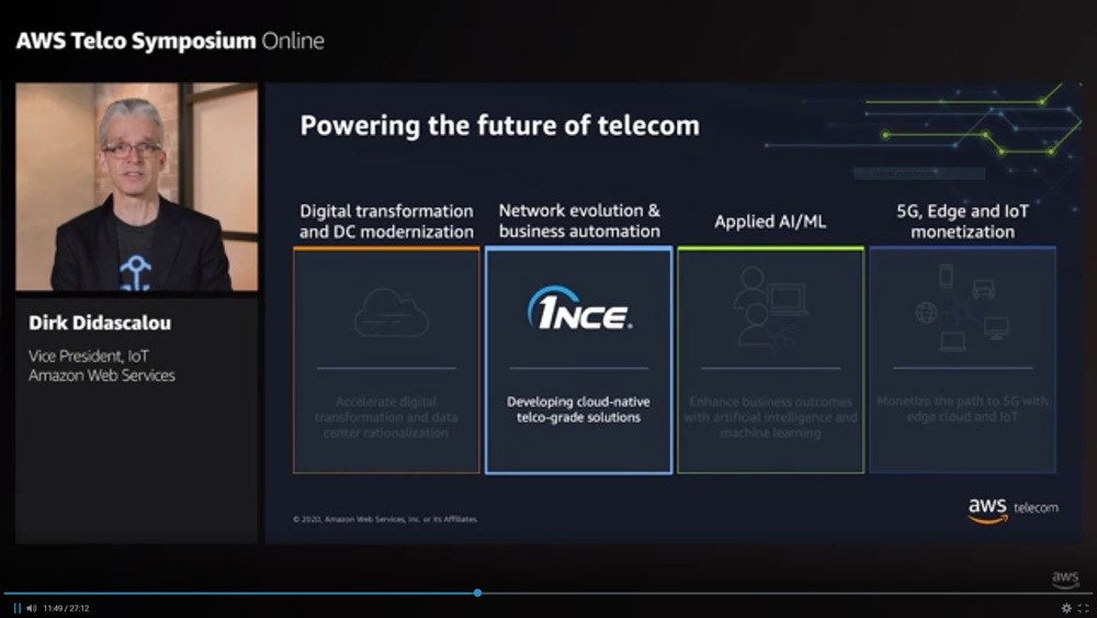 Dirk Didascalou at AWS Telco Symposium Online