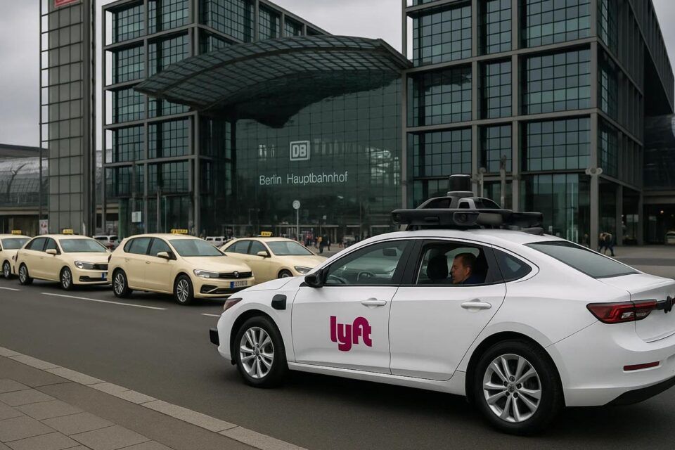 Lyft Taxi am Hauptbahnhof Berlin