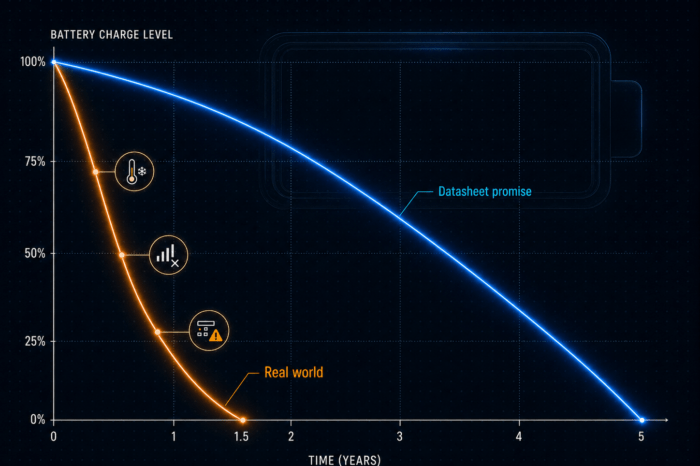 Akkulaufzeit bei IoT-Geräten: Was Datenblätter verschweigen und wie Entscheider die richtigen Fragen stellen