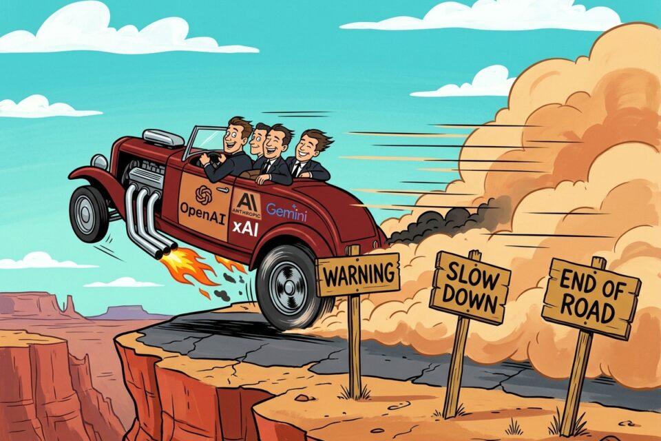 Racing over the cliff